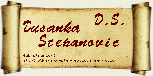 Dušanka Stepanović vizit kartica